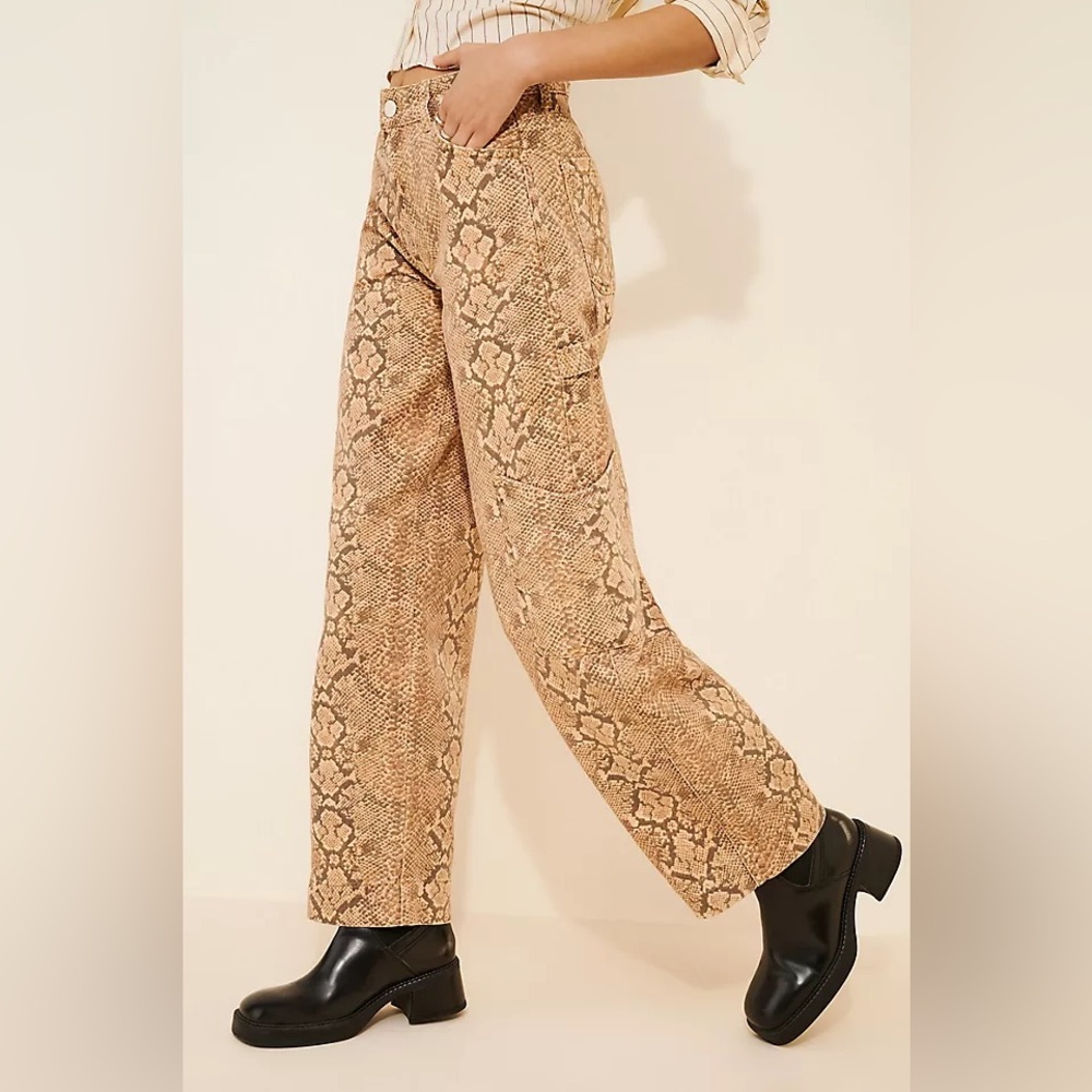 Damson Madder Drew Snake Print Jeans